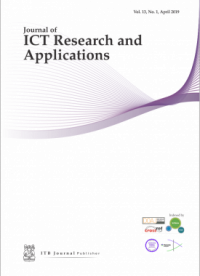 Image of JOURNAL OF ICT RESEARCH AND APPLICATIONS,VOL.7,NO.2, NOVEMBER 2013