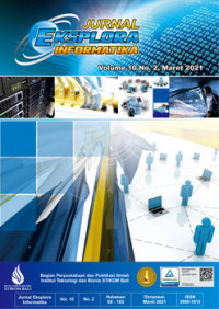 Image of JURNAL EKSPLORA INFORMATIKA VOLUME 10, NO.1, SEPTEMBER 2020